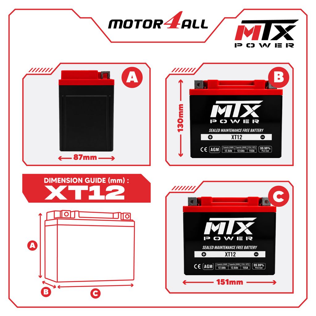 (MOTOR4ALL) XT12-07