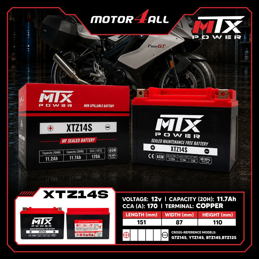 (MOTOR4ALL) XTZ14S-06