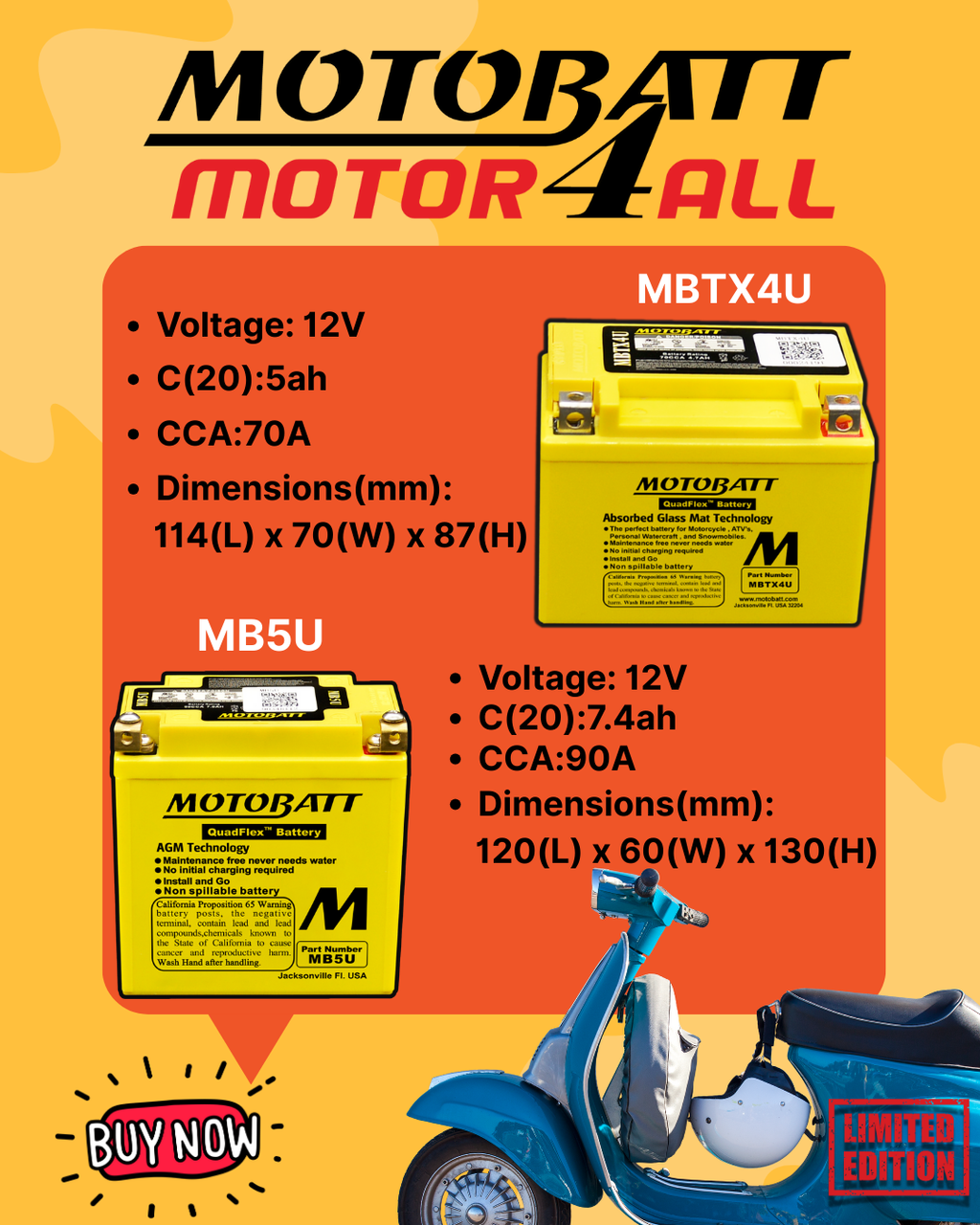 Motor4all  MBTX4U & MB5U