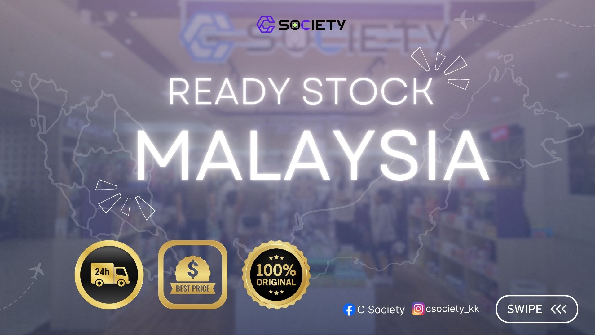 READY STOCK FROM MALAYSIA | C Society
