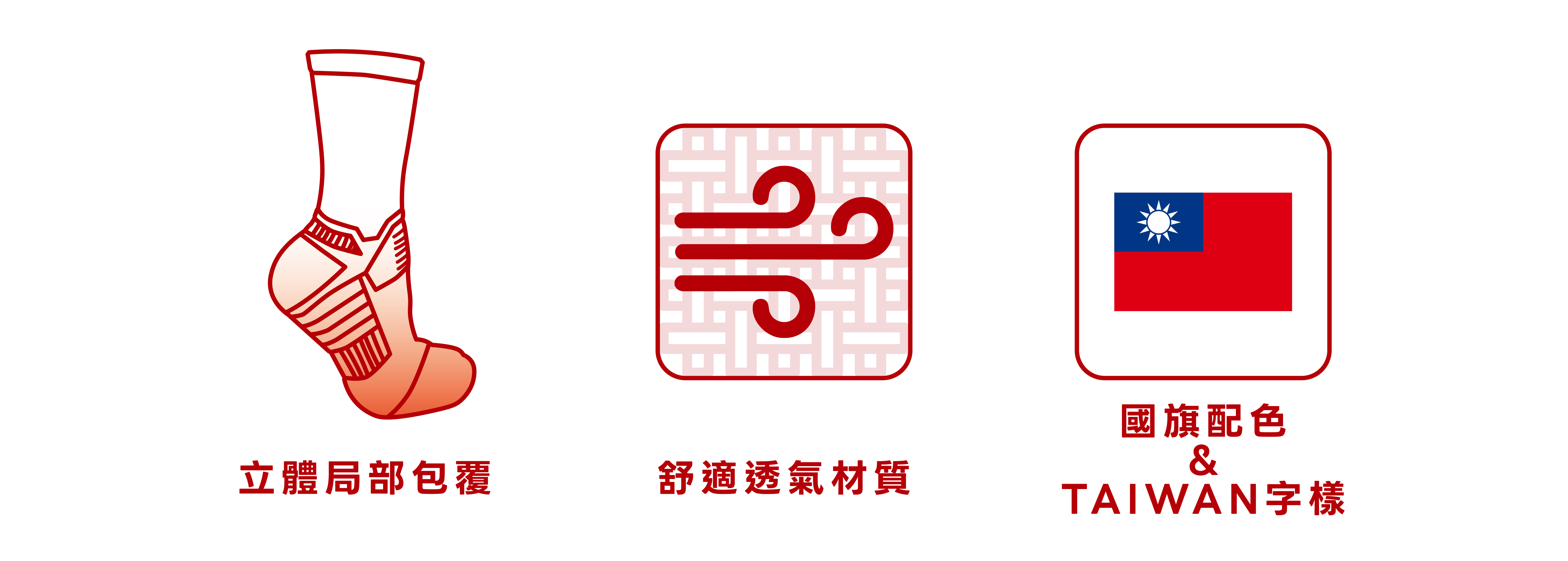 運動襪特點向量圖