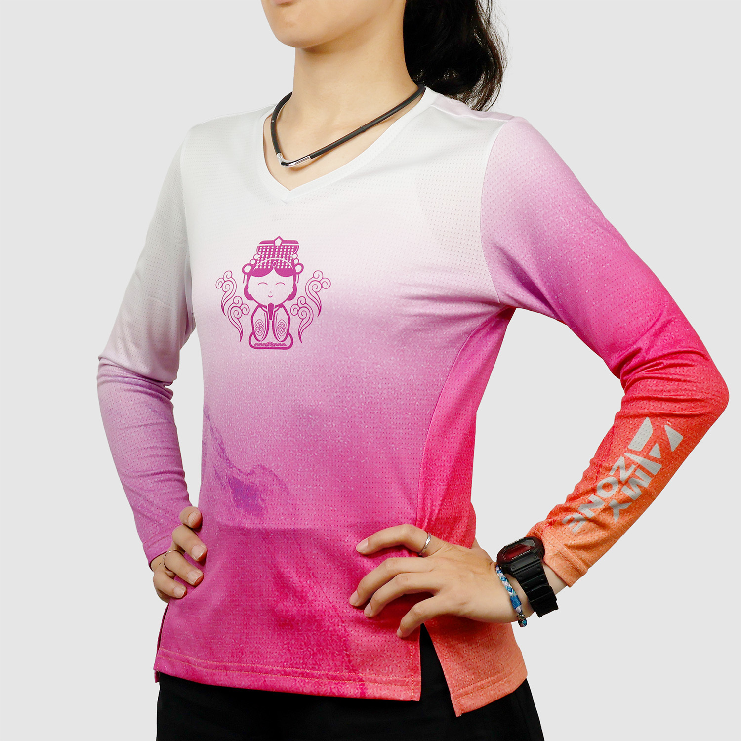 女_進香系列_粉紅超跑_實穿圖_側面