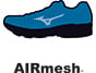 Allows each running shoe from Mizuno to maintain a high standard of breathability and comfort of the upper.