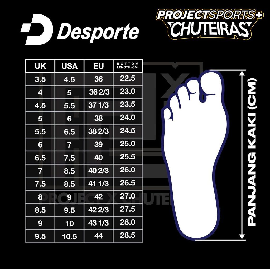 1AAA SIZE CHART