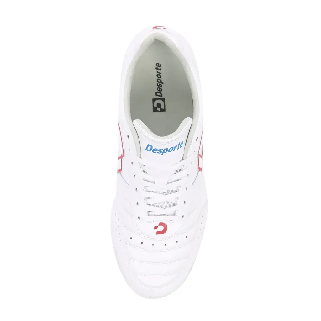 Desporte-Campinas-JTF6-white-red-turf-soccer-shoe-synthetic-suede-leather-insole