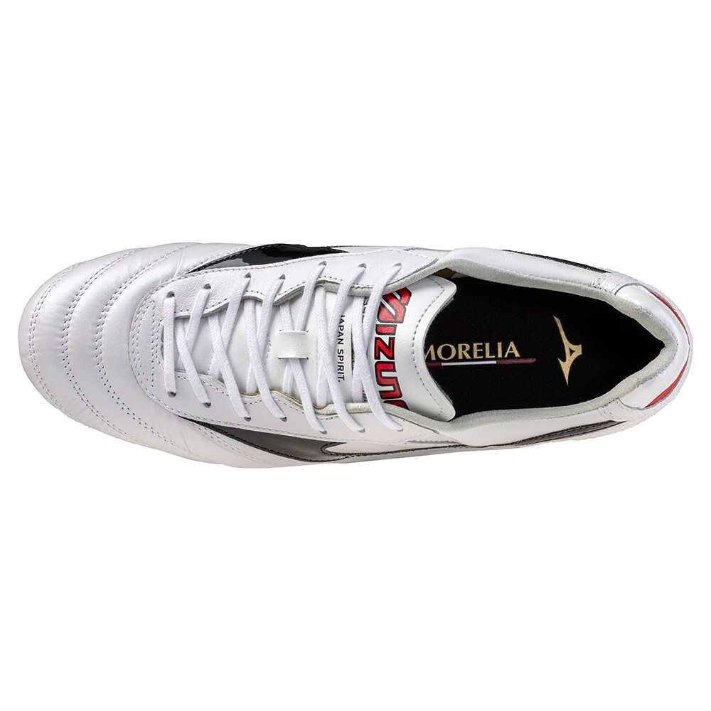 MIZUNO MORELIA II Japan - White/Black/Chinese Red