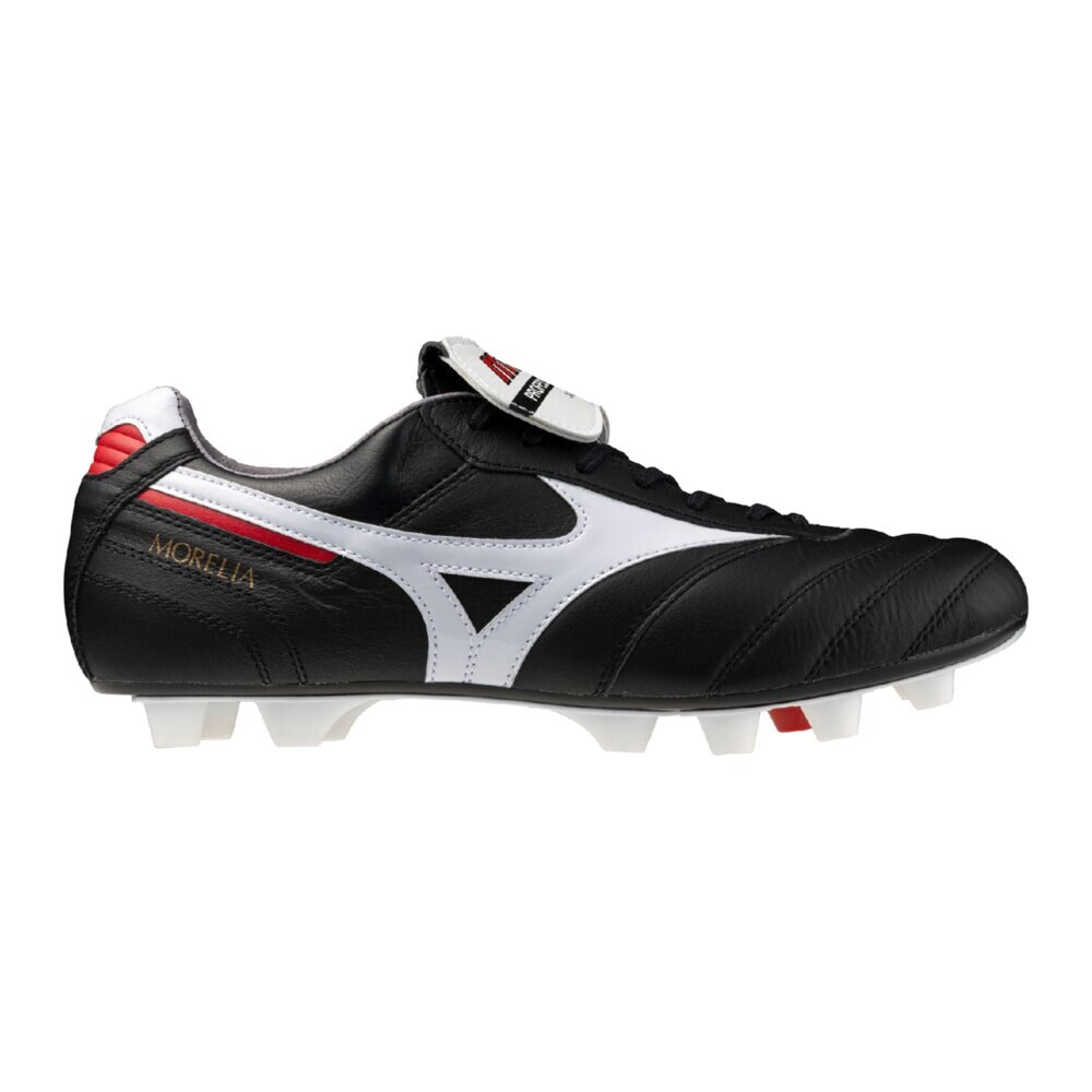 MIZUNO MORELIA II Japan Flap Tongue - Black/White/Chinese Red