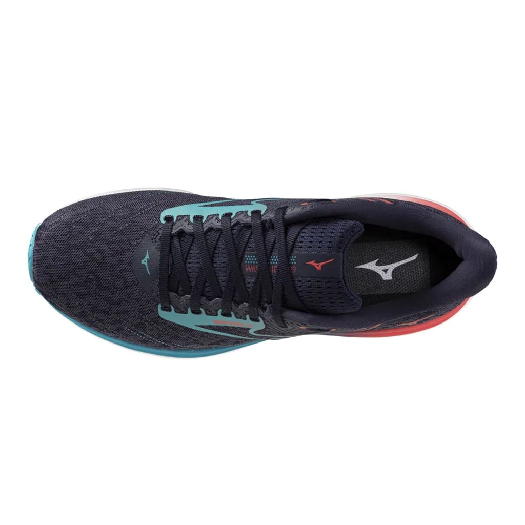 Mizuno Wave RIder 29 2E - Odyssey Gray:Capri Breeze:Caly 4