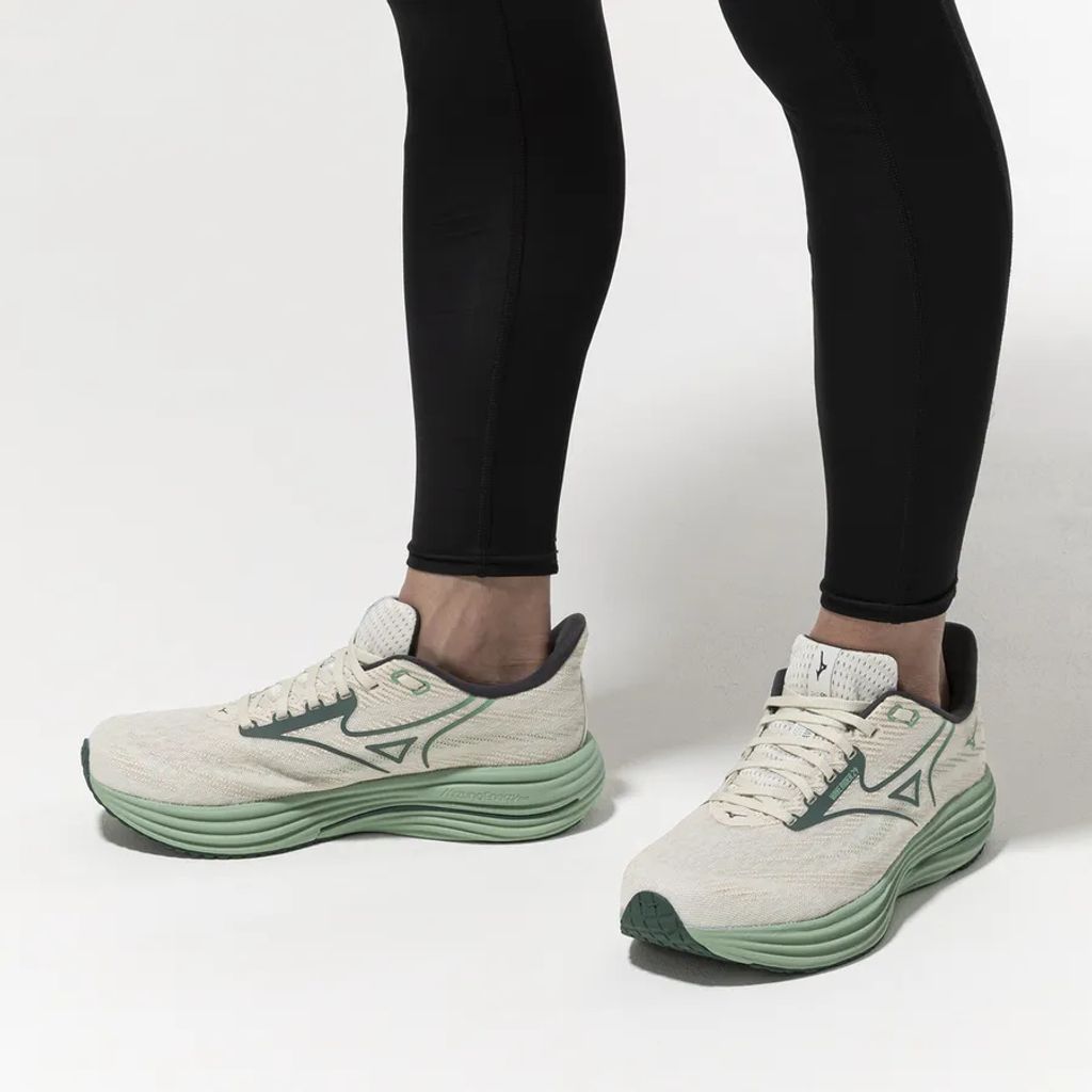 Mizuno Wave Rider 29 2E - White:Bistro Green:Creme de Me 6
