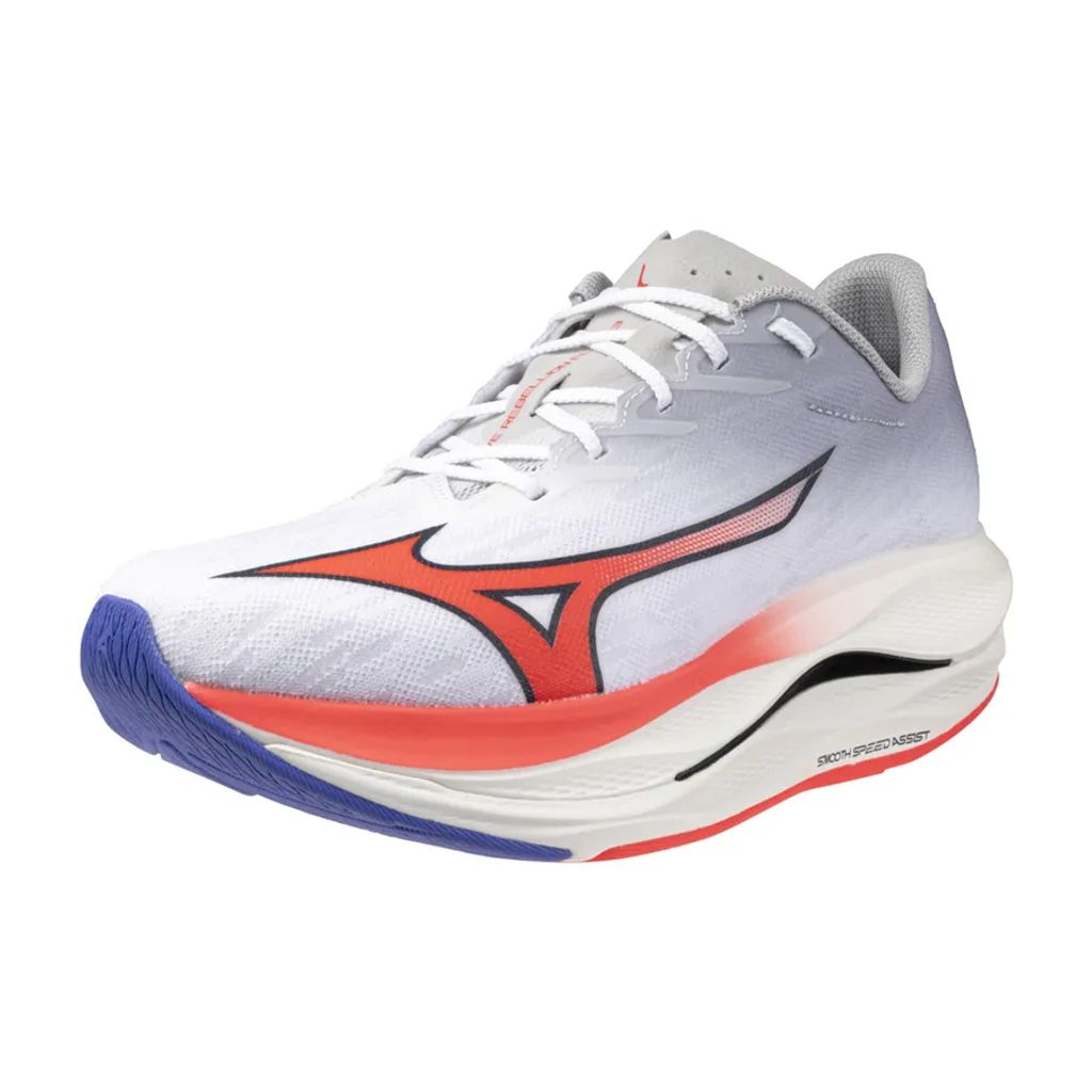Mizuno Rebellion Flash 3 - White:Fiery Coral 2:Iris Bloom 3