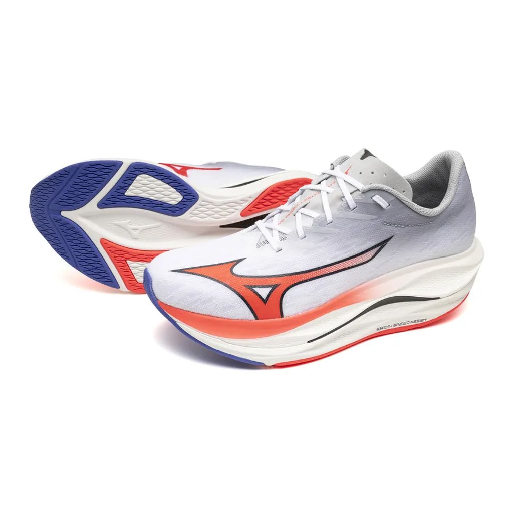 Mizuno Rebellion Flash 3 - White:Fiery Coral 2:Iris Bloom 4