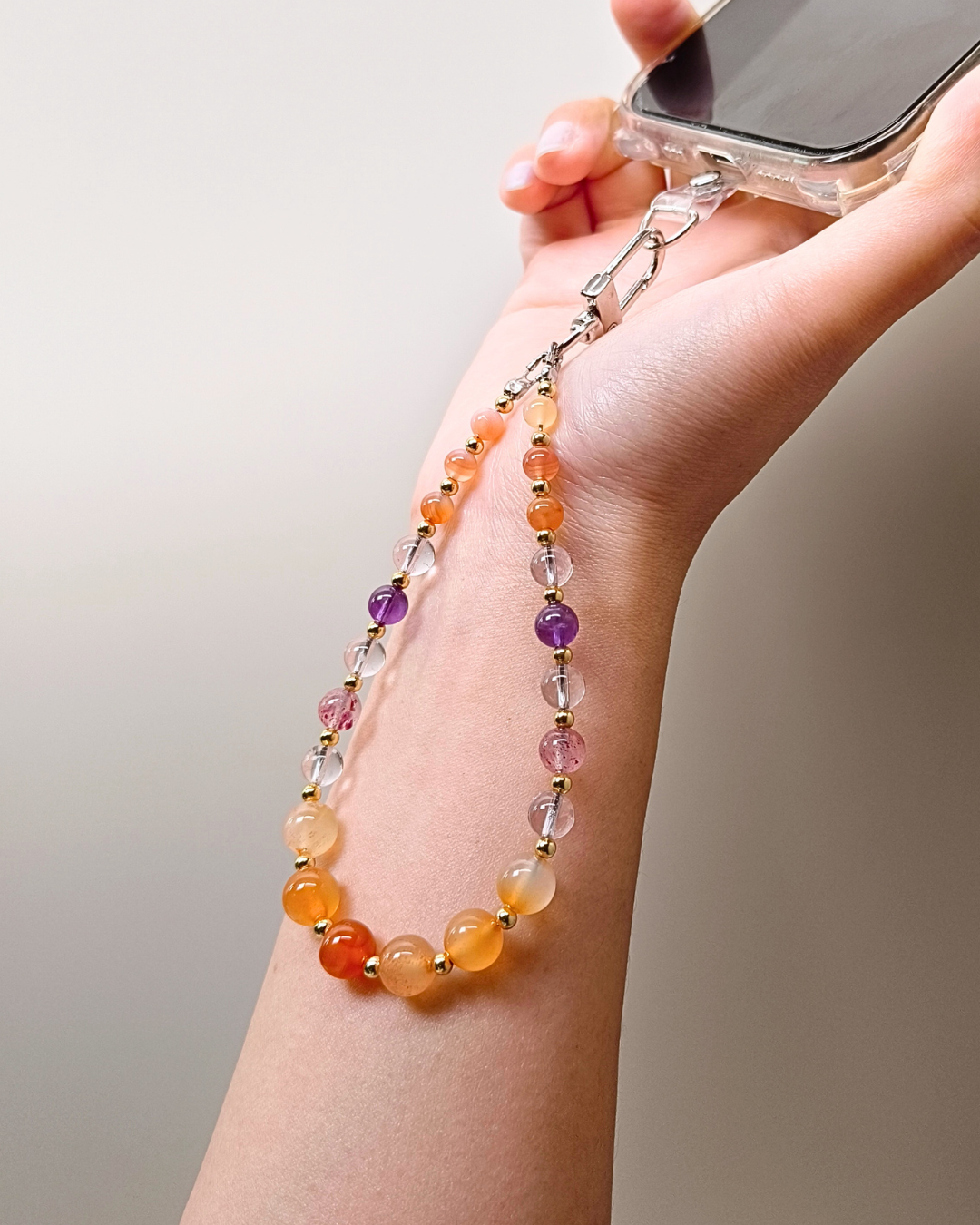 客人訂做款-手機火吊墜