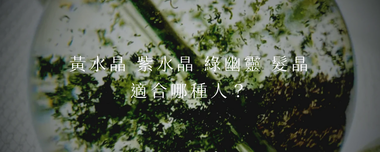 【招財水晶】黃水晶、紫水晶、綠幽靈、髮晶適合哪種人
