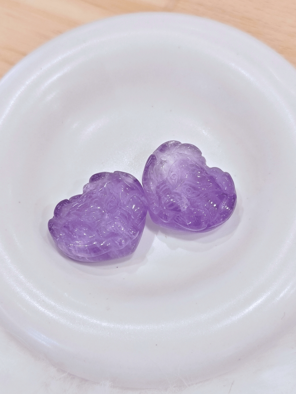 紫水晶愛心狐