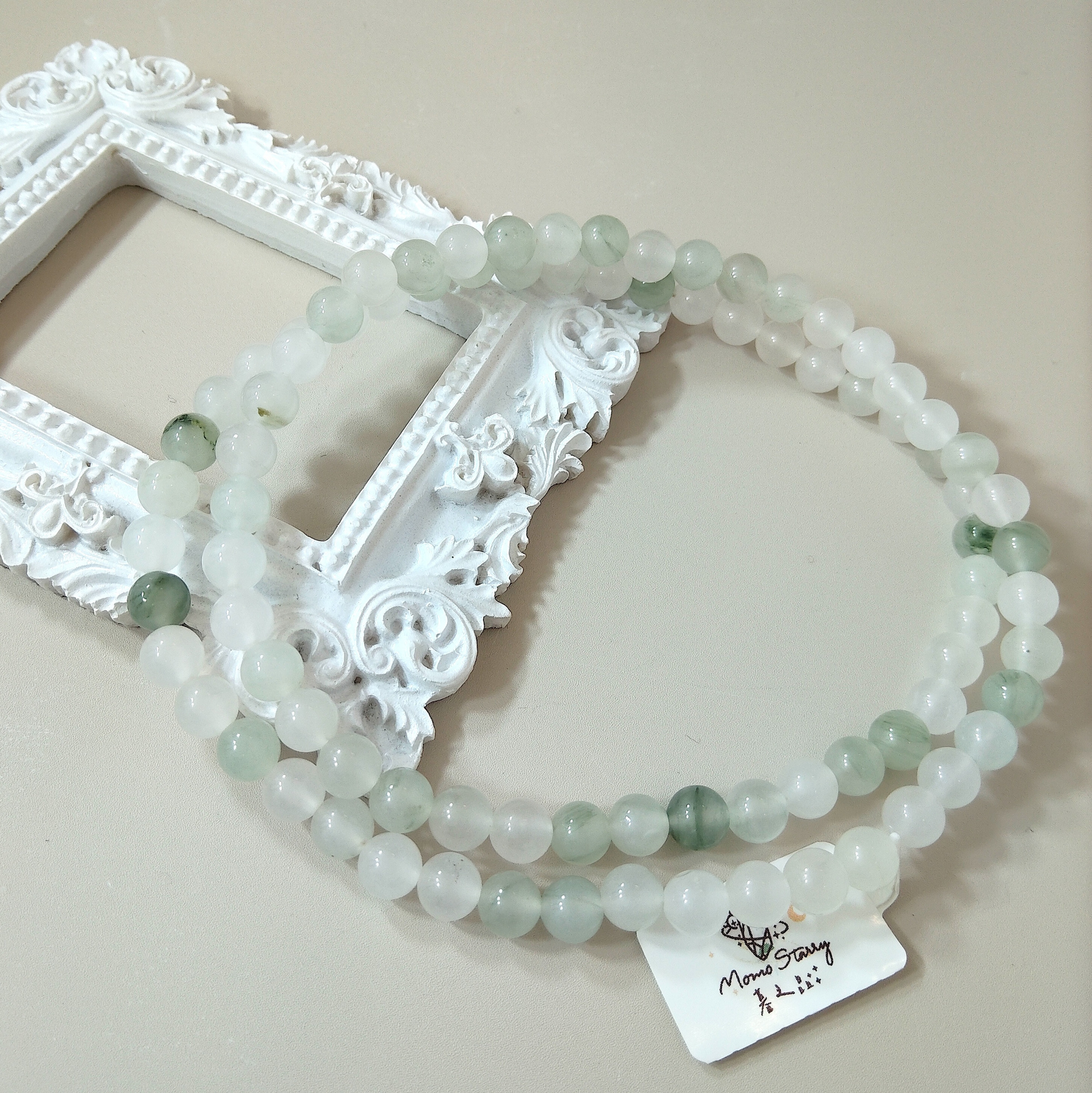 Amazon | [jin yu jia yuan] 新疆金糸玉天山翠玉石ブレスレット女款飘