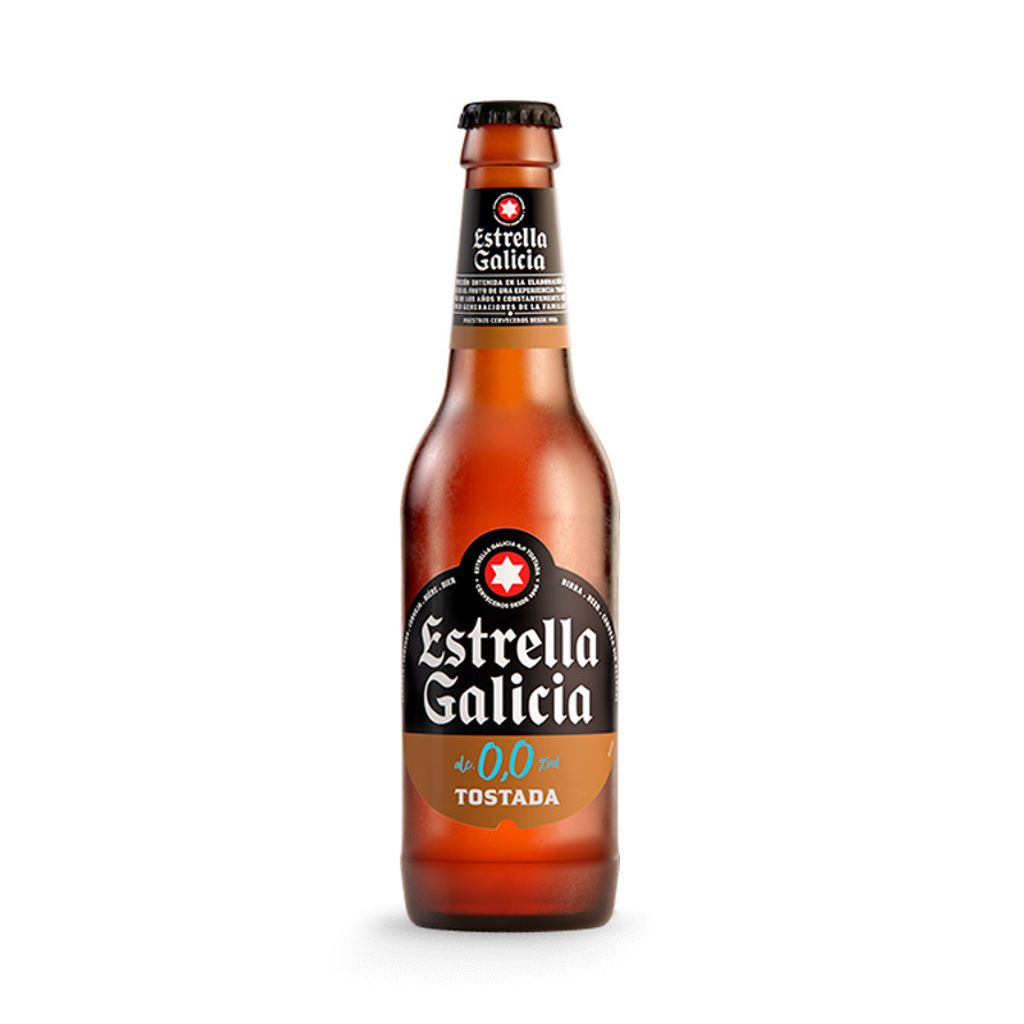 9ESTRELLA GALICIA 0,0 ALE TOASTED NO ALCOHOL 25CL