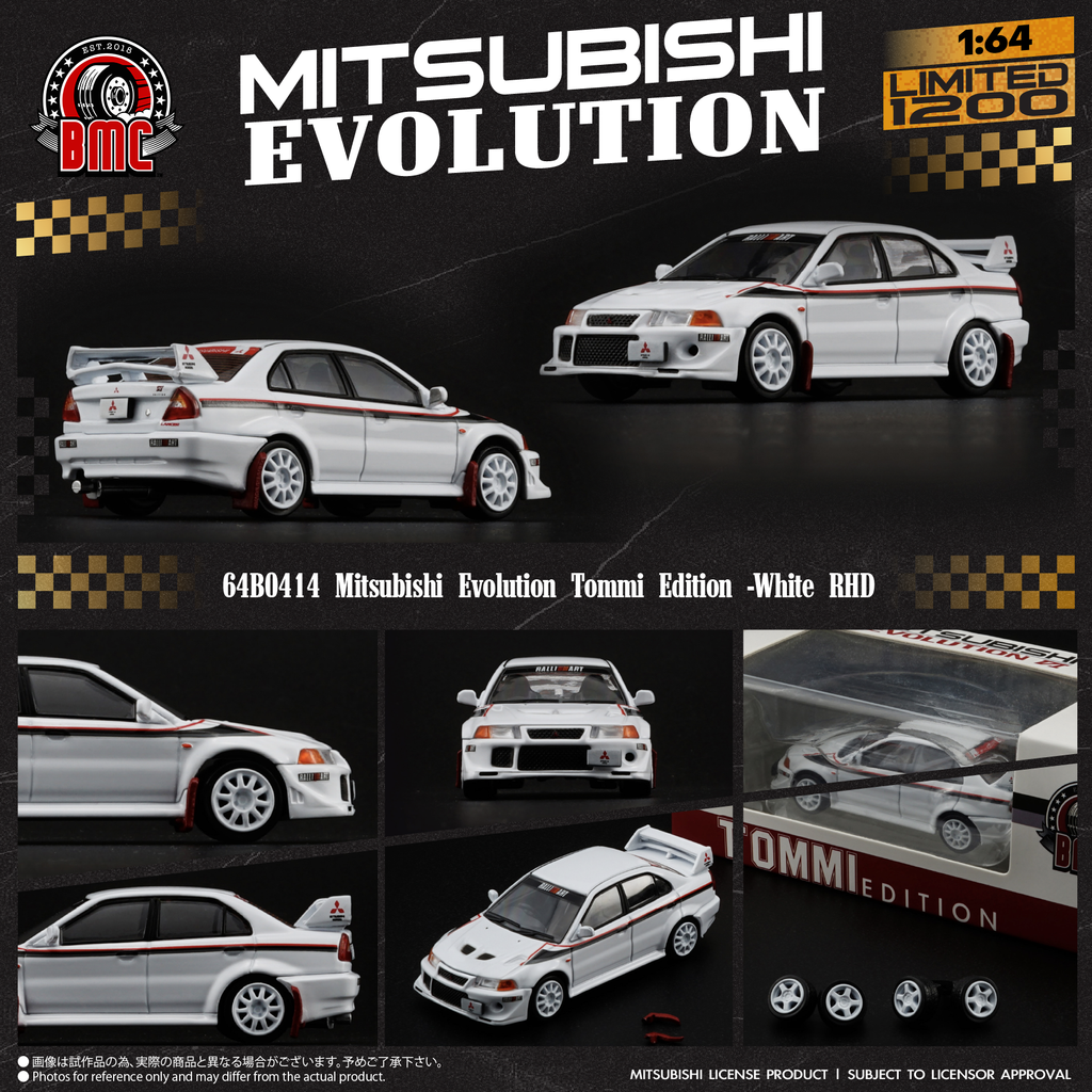 64B0414 -Mitsubishi EVO 6.5 -White Tommi Edition