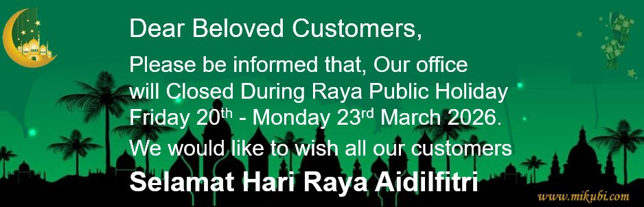 Closed on Hari Raya Aidilfitri