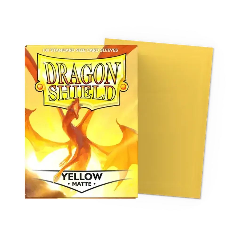Dragon Shield Sleeve Matte Standard Size 100pcs - Yellow Matte
