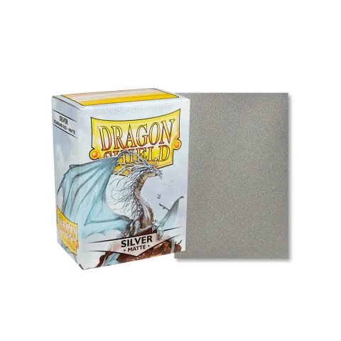 Dragon Shield Sleeve Matte Standard Size 100pcs - Silver Matte