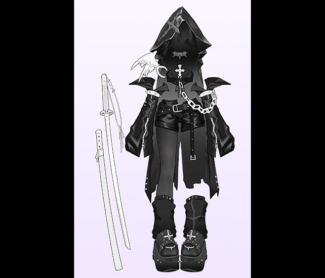 【加購】娃衣4含鞋（倦怠死神）-2