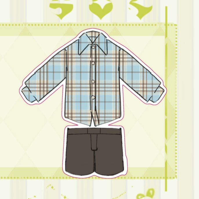 60w娃衣（襯衫褲裝）