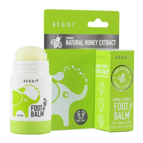 BEGGI 天然護足棒 15g，修護足部乾裂，深層滋潤，適合乾燥肌膚
