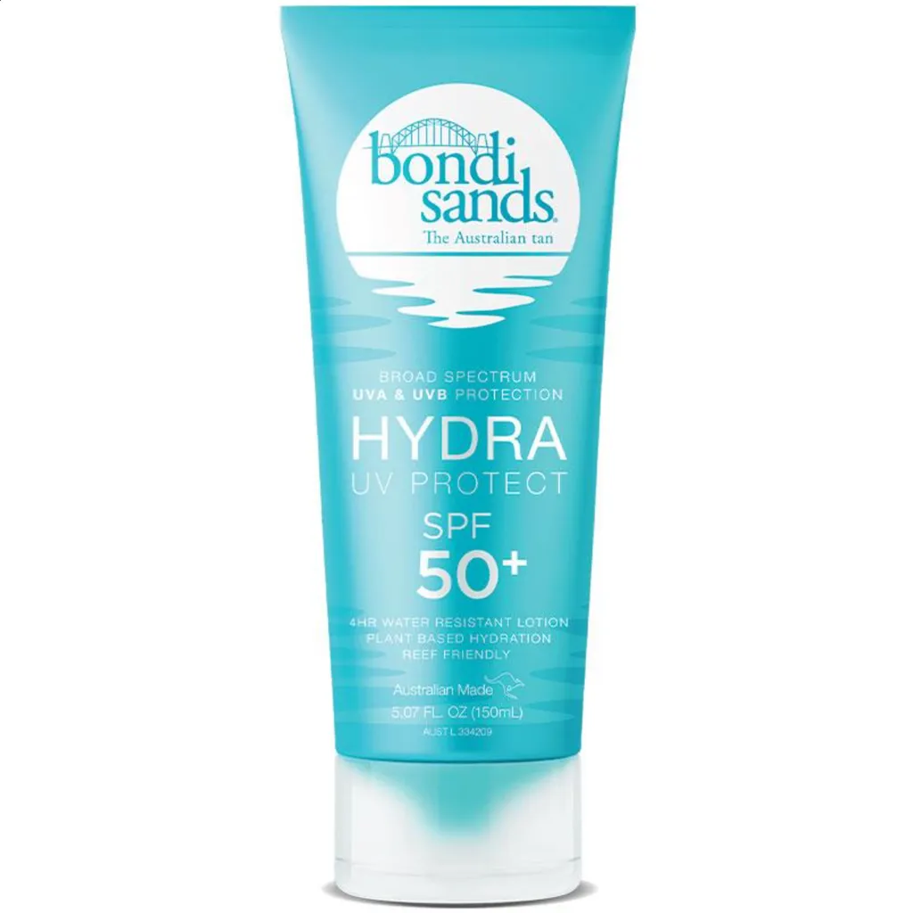 Bondi Sands Hydra UV Protect SPF 50+ 防曬乳液 150ml，高效防曬，深層補水，四小時防水，UVA & UVB 防護