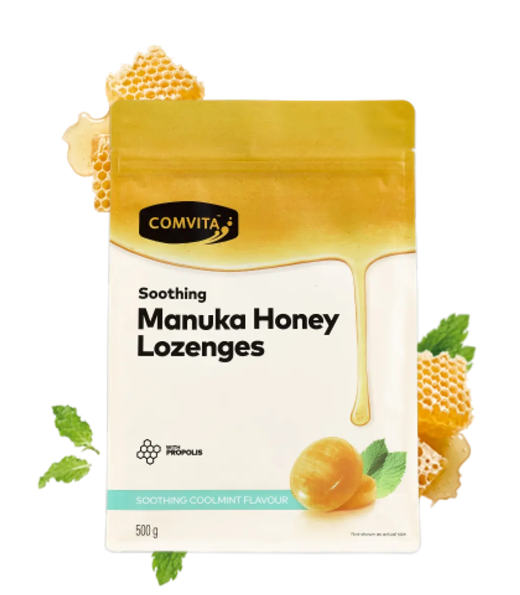 Comvita Manuka Honey Lozenges 紐西蘭康維他 麥盧卡UMF10+蜂膠潤喉糖 薄荷 500g