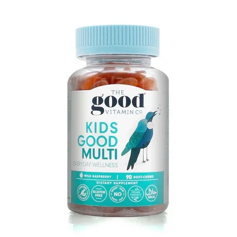 The Good Vitamin Co. 兒童綜合維他命軟糖，90 粒，含完整維生素與礦物質，支持成長發育與免疫健康，素食友好，野生覆盆子口味