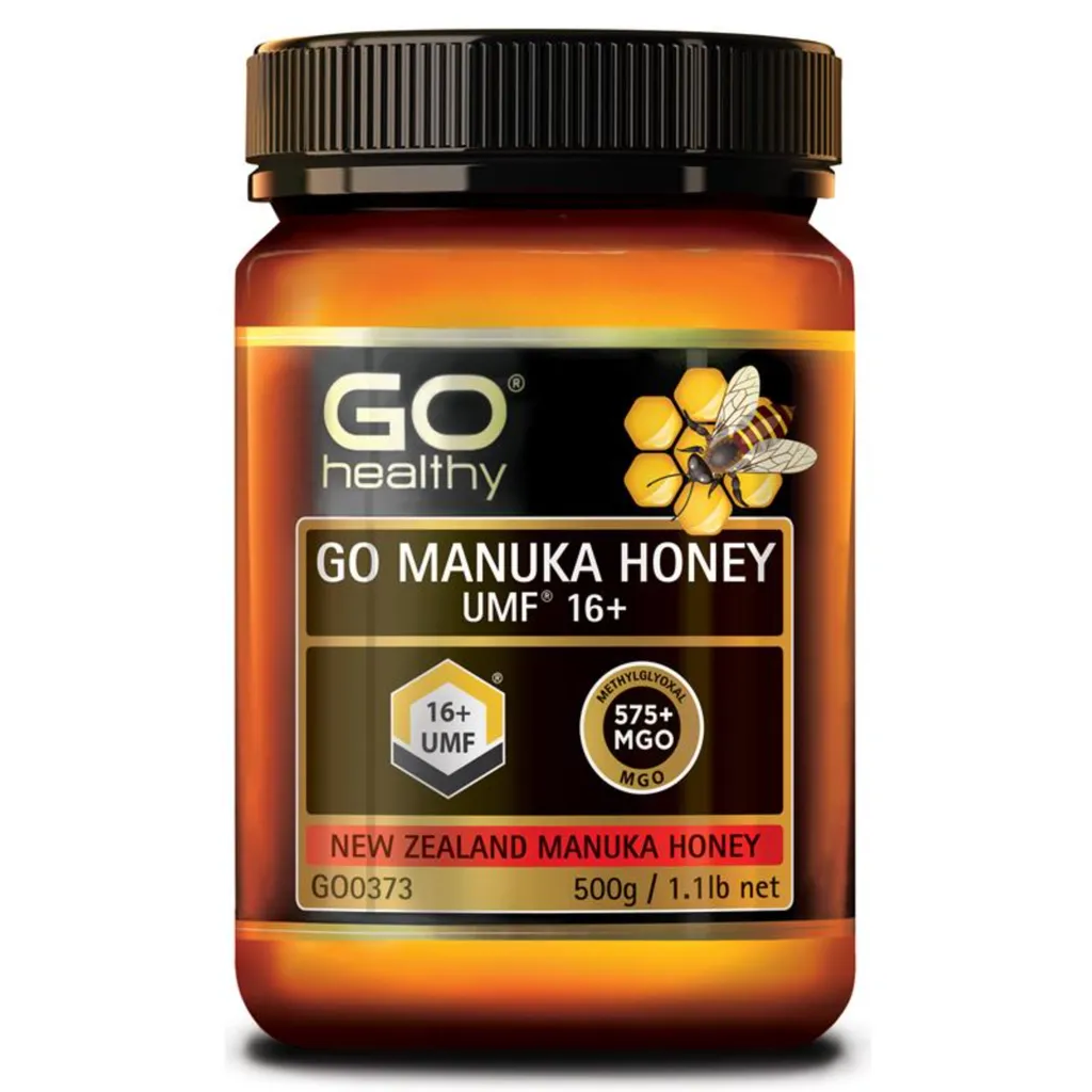 Go Healthy Manuka Honey UMF16+ MGO575+，純正紐西蘭麥蘆卡蜂蜜，擁有高效抗菌特性，有助於提升免疫力與促進消化健康