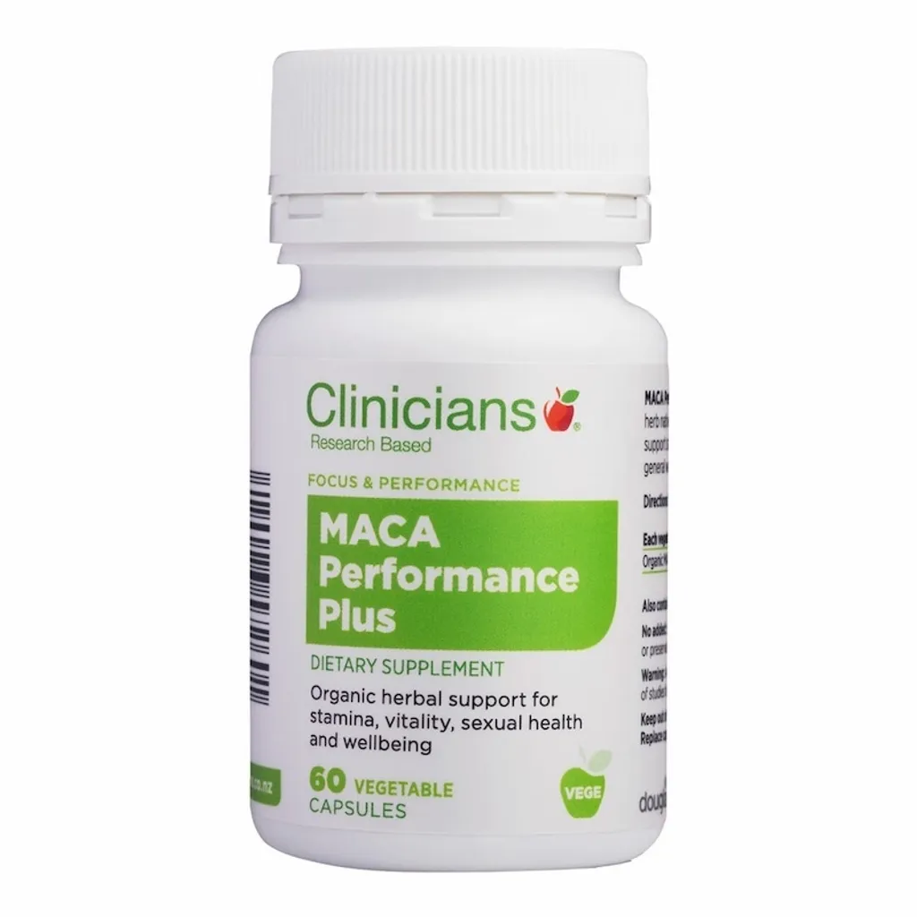 Clinicians MACA Performance Plus 瑪咖活力增強配方，含有機秘魯瑪咖根，幫助提升耐力、活力與性健康