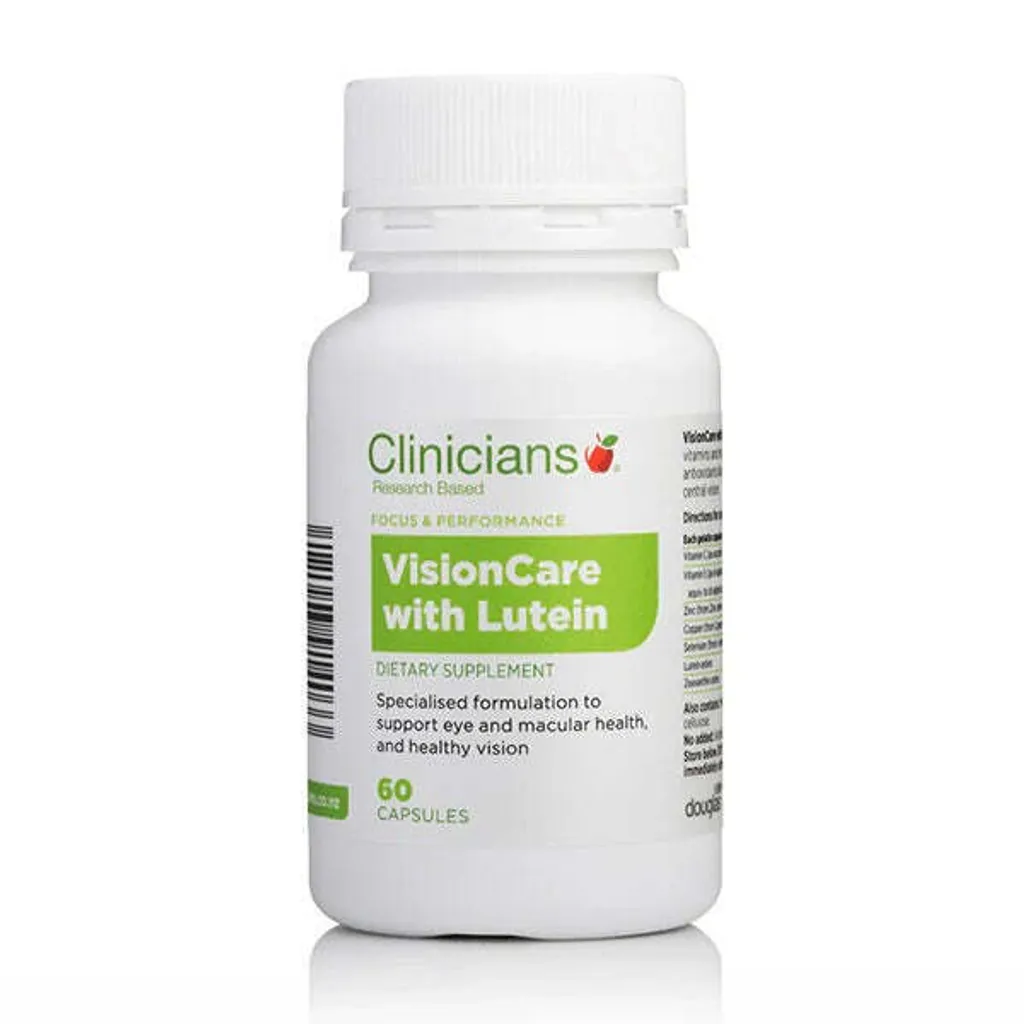Clinicians VisionCare with Lutein 葉黃素膠囊，支持黃斑部健康與視力維護