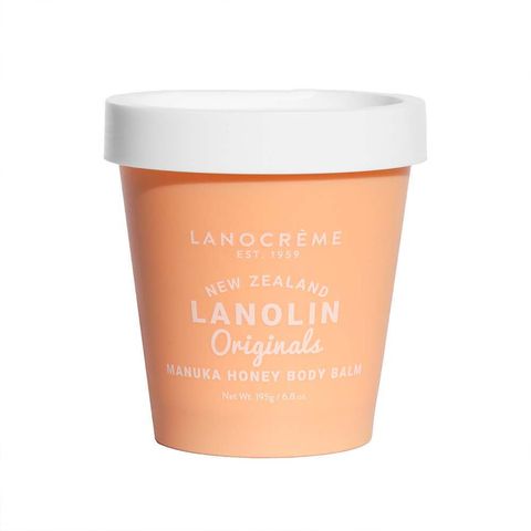 Lanocreme 麥盧卡蜂蜜羊毛脂潤膚膏 195g，深層滋養，含麥盧卡蜂蜜與透明質酸，修護乾燥肌膚，提升柔嫩度與彈性。