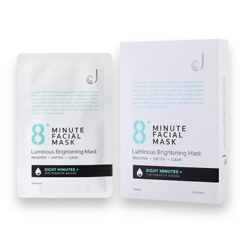 JEMA ROSE 8+ MINUTE 紐西蘭 8分鐘亮白面膜，富含透明質酸、熊果素與維生素E，均勻膚色，提亮肌膚光澤。