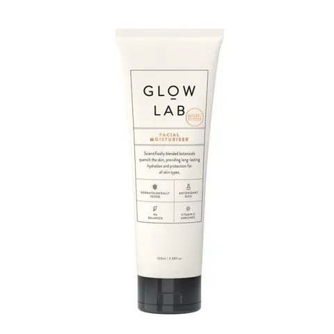 Glow Lab Facial Moisturiser 紐西蘭臉部保濕滋養乳液 100ml，含玫瑰果油與乳木果油，提供輕盈且長效的保濕滋養