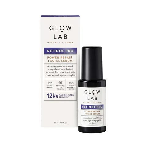 Glow Lab Retinol Pro Power Repair Serum A醇修復精華液 30ml，含 3% 封裝純視黃醇，溫和長效改善細紋與膚色不均