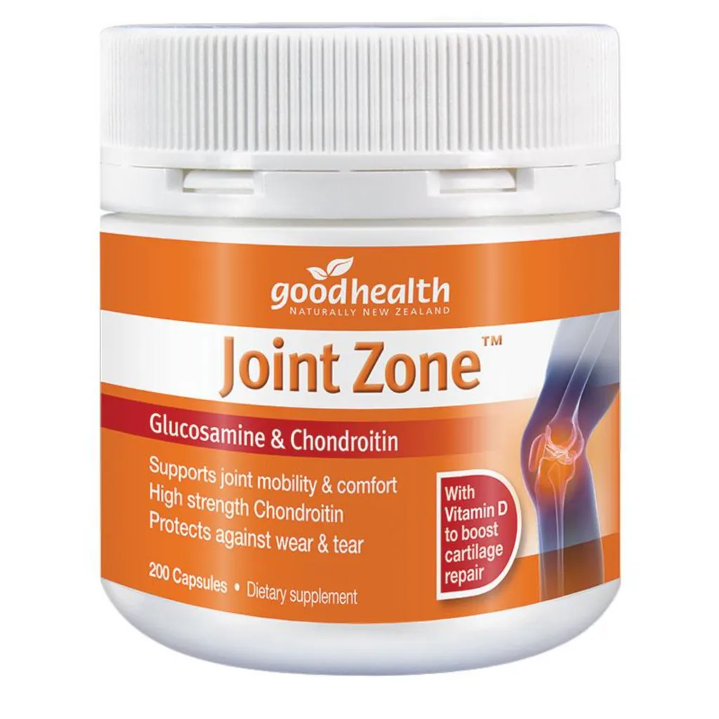 Good Health Joint Zone 關節靈膠囊 200粒，含葡萄糖胺、軟骨素與維生素D，支持關節靈活與健康修復