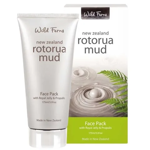 Wild Ferns Rotorua Mud Face Pack 紐西蘭火山泥面膜，含羅托魯瓦地熱泥、蜂王乳與蜂膠