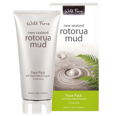 Wild Ferns Rotorua Mud Face Pack 紐西蘭火山泥面膜，含羅托魯瓦地熱泥、蜂王乳與蜂膠