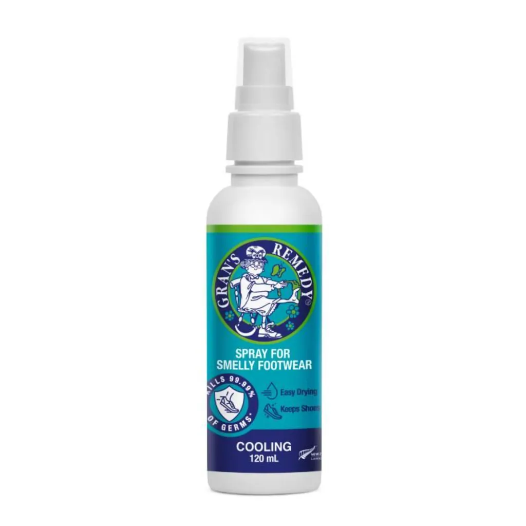 Gran’s Remedy Cooling Spray 紐西蘭老奶奶神奇除味噴霧，強效抗菌薄荷配方，快速消除腳部與鞋內異味