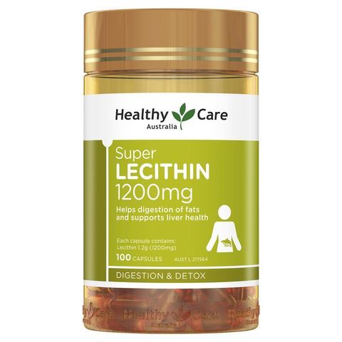 Healthy Care 澳洲超级卵磷脂膠囊 1200mg，幫助脂肪代謝與維持肝臟健康
