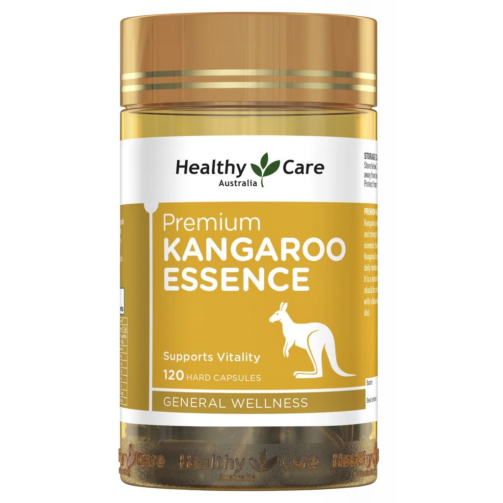Healthy Care 澳洲袋鼠精華膠囊，富含蛋白質與礦物質，幫助提升體力與新陳代謝