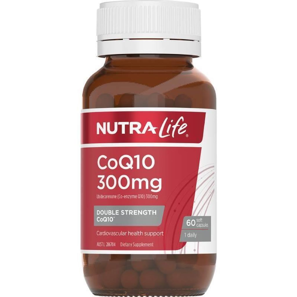 Nutralife CoQ10 紐西蘭紐樂 輔酶Q10膠囊300mg 60粒