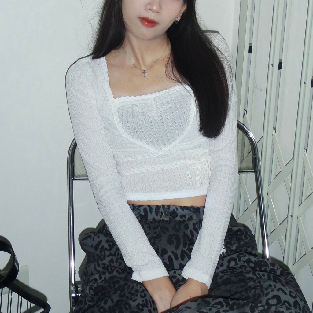 芭蕾綁帶兩件式上衣