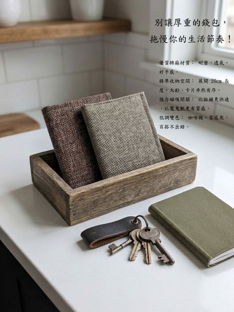 客製化棉麻錢夾文字