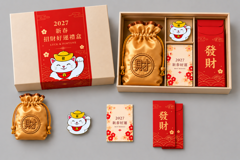 新春招財好運禮盒展示