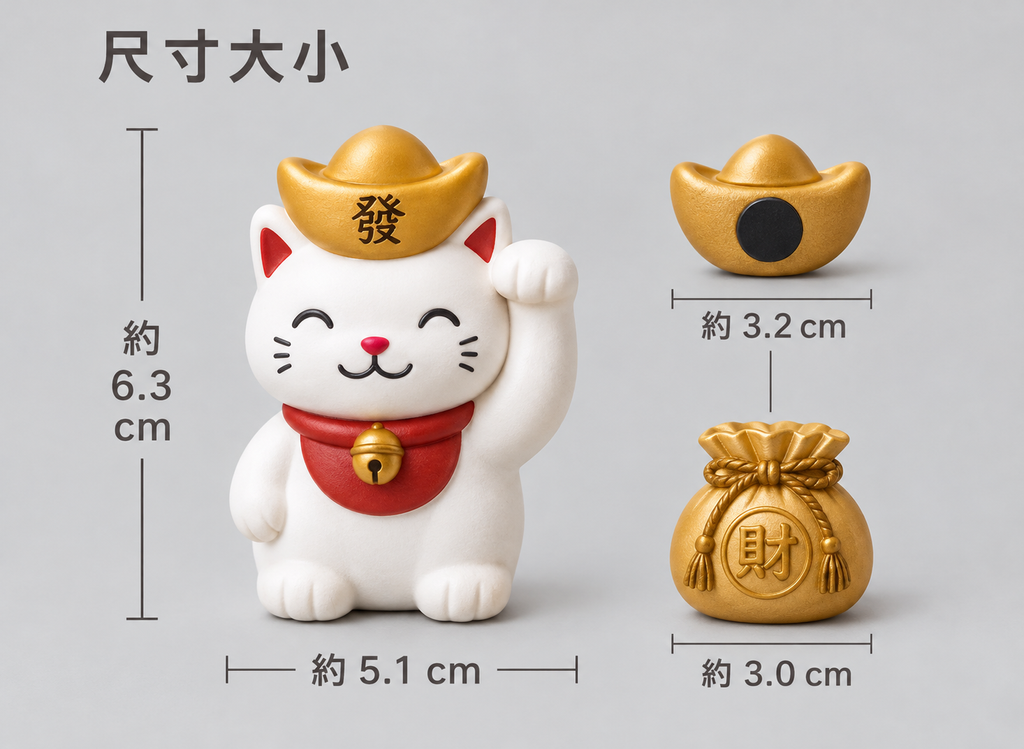 尺寸大小：招財貓尺寸指南