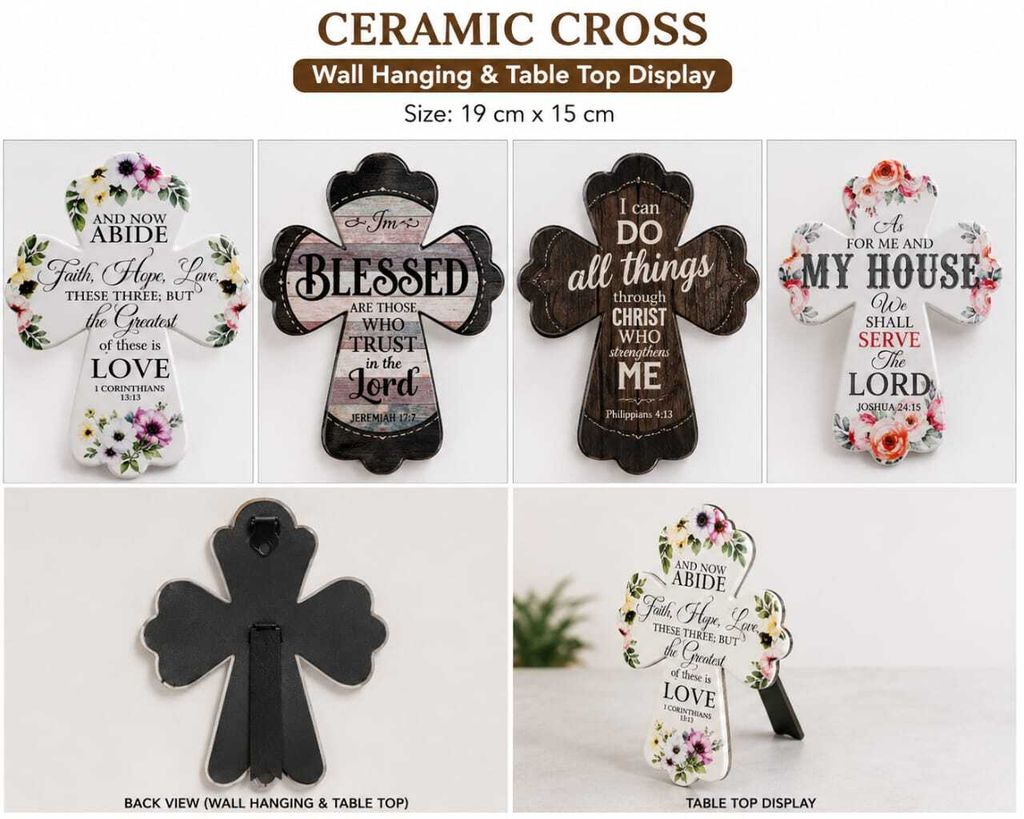 ceramic cross 20 cm