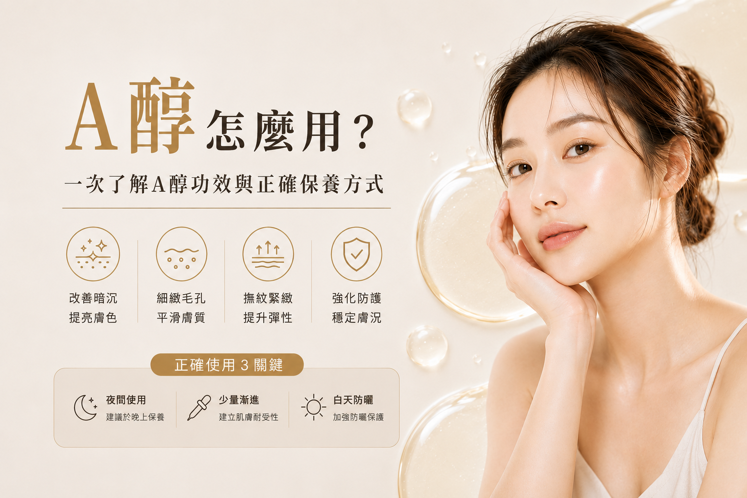 A醇怎麼用？一次了解A醇功效與正確保養方式